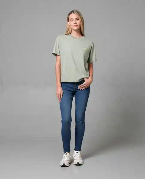 Camiseta Mujer Verde Talla L 202G012 Rifle