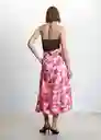 Falda Macarena Rosa Talla 24 Mujer Mango