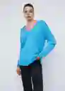 Jersey Lombia Azul Talla L Mujer Mango