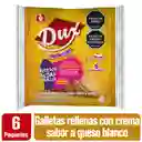 Dux Galletas Tipo Sándwich con Crema Sabor a Queso Blanco