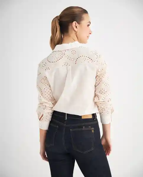 Camisa Crudo Prístino Claro Talla XS 619F013 Esprit