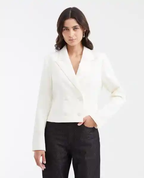 Blazer Texture Crudo Marfil Claro Talla XS Chevignon