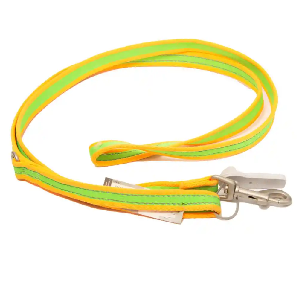 Pet Pro Correa Para Perro Coastal Reflectiva Lima y Naranja S/M