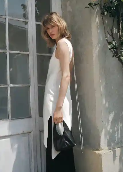 Top Harry Blanco Talla XS Mujer Mango