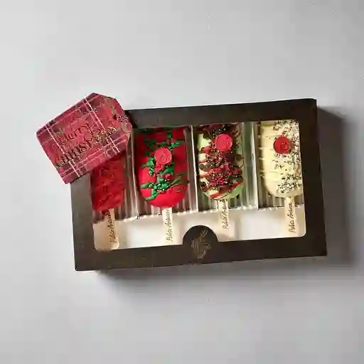 Paletas de Helado Navidad X 4 Unidades