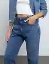 Jean Glo Mujer Azul Índigo Medio Talla 4 Naf Naf