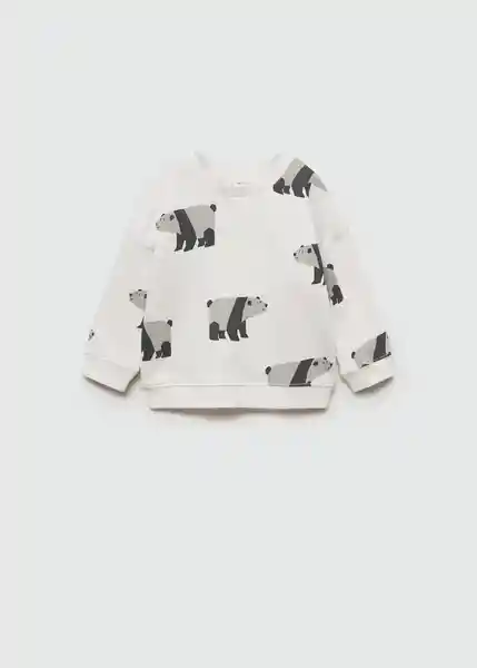 Sudadera Bear Offwhite Talla 66 Niños Mango