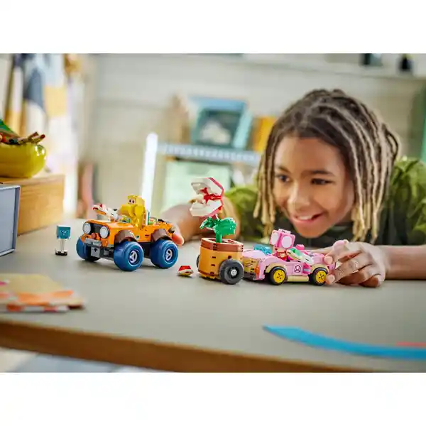 Set Construcción Mario Kart Persecución Potenciador Planta Lego