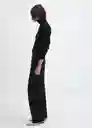 Pantalón Garro Negro Talla S Mujer Mango