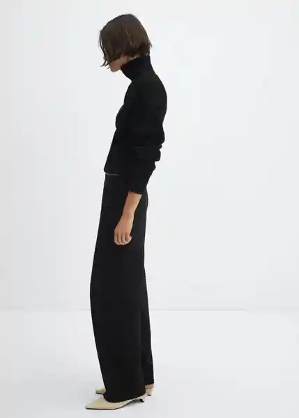 Pantalón Garro Negro Talla S Mujer Mango
