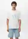 Camiseta Seagull Off White Talla M Hombre Mango