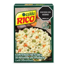 Caldo Rico Deshidratado Con Verduras Cubos 88 g