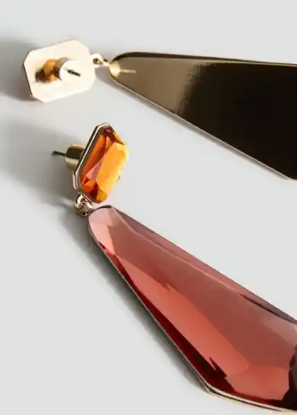 Pendientes Sultana Naranja Talla 99 Mujer Mango