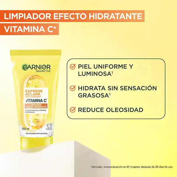 Garnier Express Aclara Anti Manchas Limpiador Efecto Hidratante