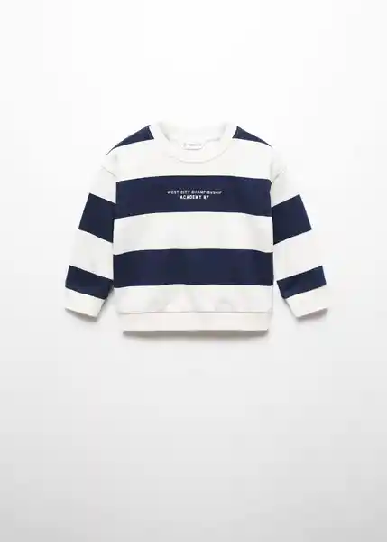 Sudadera Uni Navy Talla 67 Niños Mango