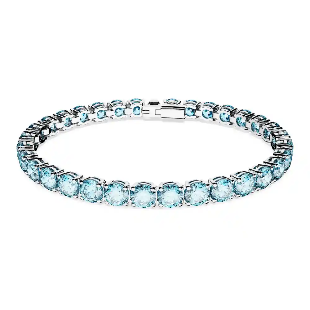 Pulsera Matrix Azul M AQUA/RHS M Swarovski