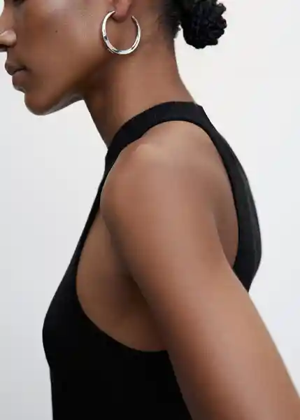 Top Lopez Negro Talla XL Mujer Mango