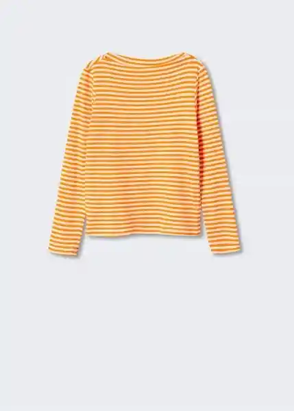 Camiseta Saco Naranja Talla 27 Mujer Mango