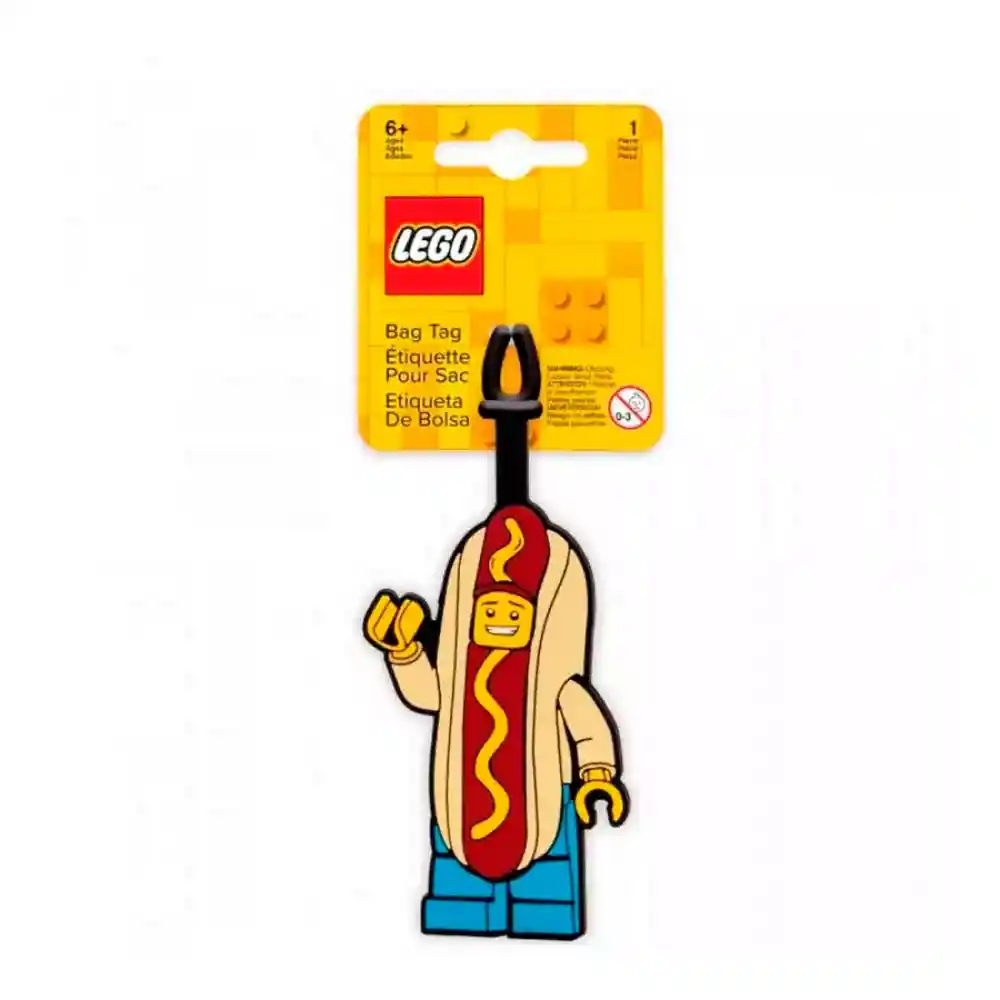 Lego Etiqueta de Maleta Iconic Hot Dog 3 x 7 x cm Toybuisan1006