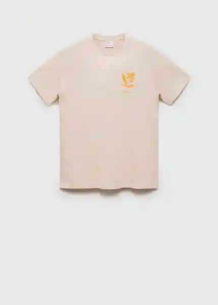 Camiseta Begonia-H Crudo Talla XXL Hombre Mango