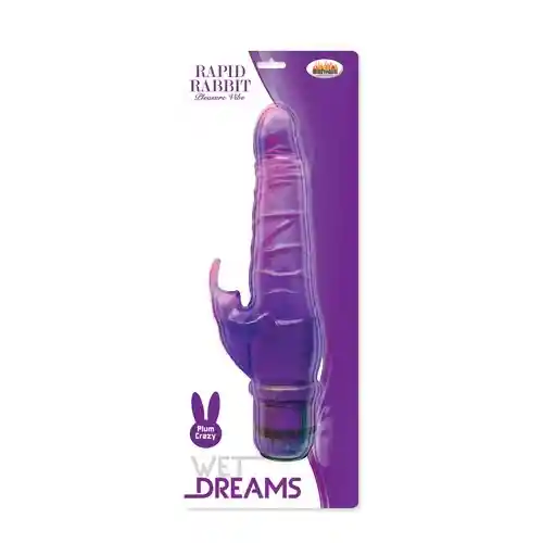 Vibrador Doble Rapid Rabbit Morado