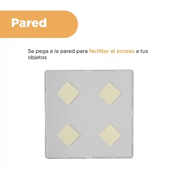 Organizador Plástico de Almacenamiento Con Pared Gris Miniso