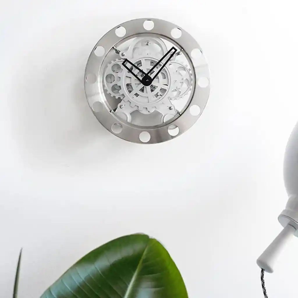 Inkanta Reloj de Pared Engranaje Gris