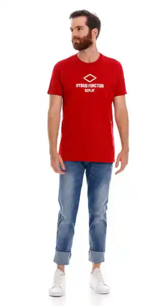 Replay Camiseta Basic Jersey 30/1 Rojo Talla L