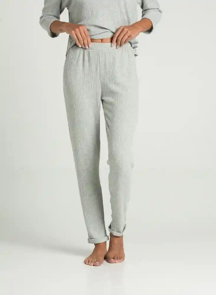 Pantalón Pijama Gris Jaspe Talla XL