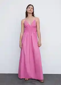 Vestido Lipsi Rosa Talla XL Mujer Mango