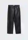 Pantalón Lille Negro Talla 36 Mujer Mango