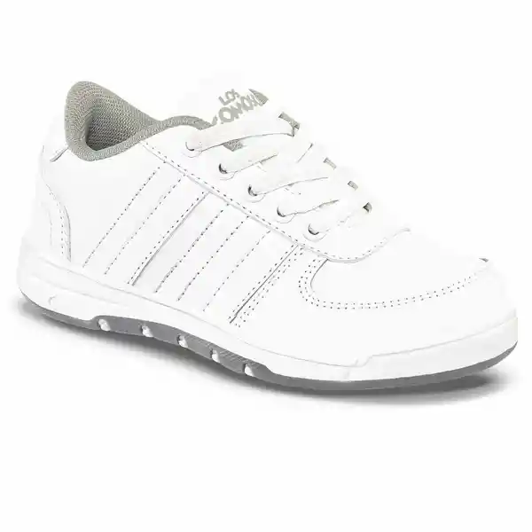 Los Gomosos Tenis Escolares Boby Cordon Unisex Gris Talla 25