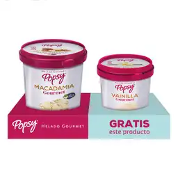 Popsy Of Helado Macadamia Gts Vaini600 Gr