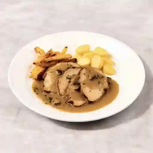 Cañon en salsa de champiñones