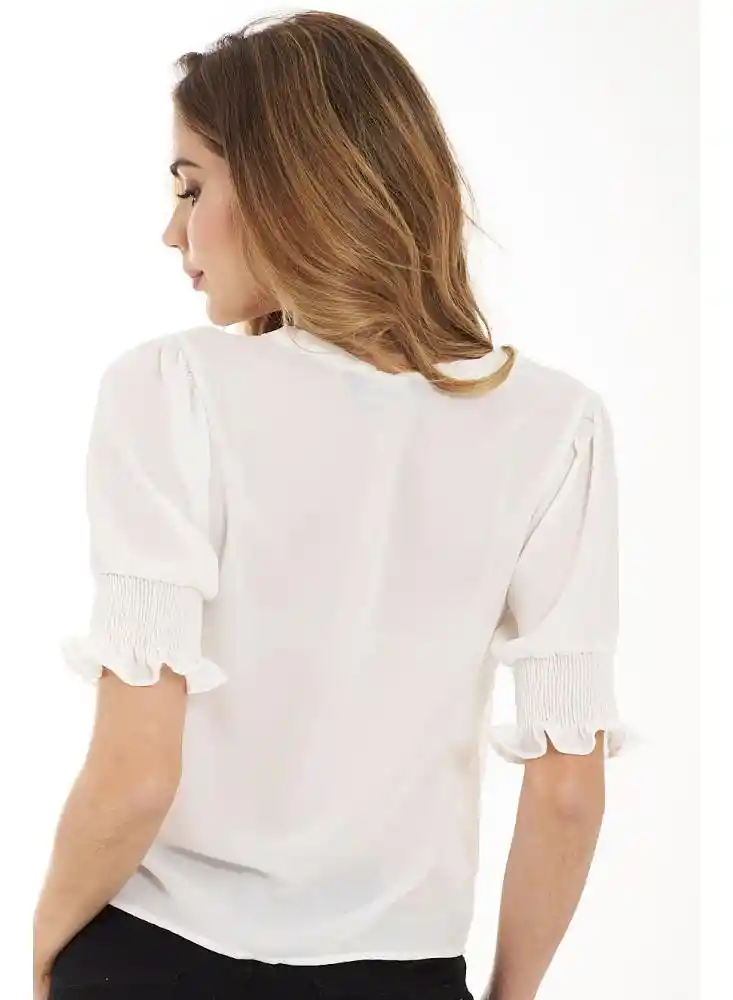 Blusa Abedyn Color Blanco Crudo Talla M Ragged