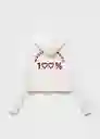 Buzo Sudadera Fun Offwhite Talla 10 Niña Mango