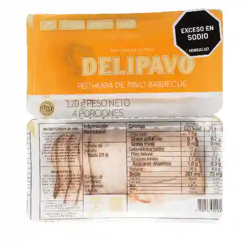 Snack pechuga de pavo barbecue