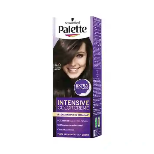 Tinte Palette Color Creme 4-0 Castaño Medio