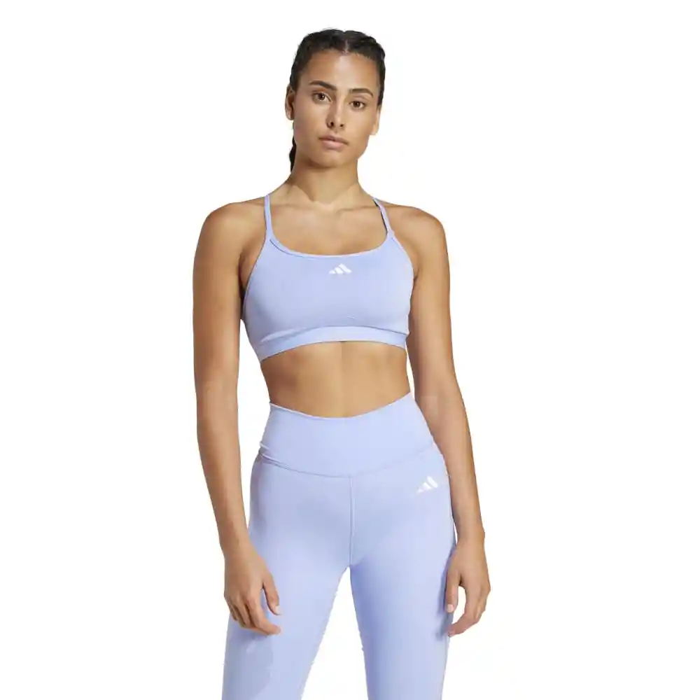 Adidas Crop Aerct ls Bra Mujer Azul Lab