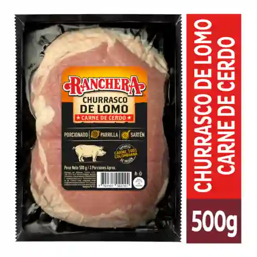 Churrasco de Lomo Ranchera Cerdo x 500 g