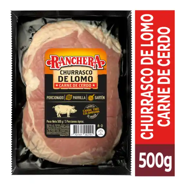 Churrasco de Lomo Ranchera Cerdo x 500 g