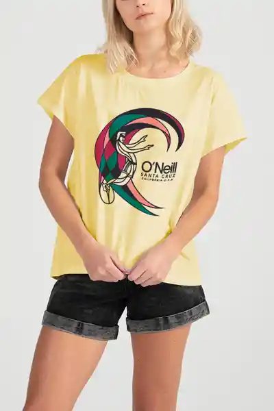 ONeill Camiseta Classic Original Femenino Amarillo Talla S