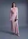 Vestido Dulce-a Rosa Talla S Mujer Mango