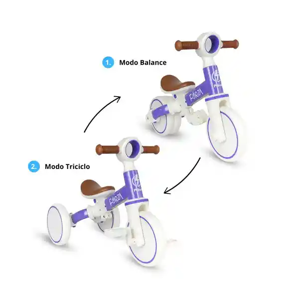 Prinsel Triciclo Bicicleta de B 2 en 1
