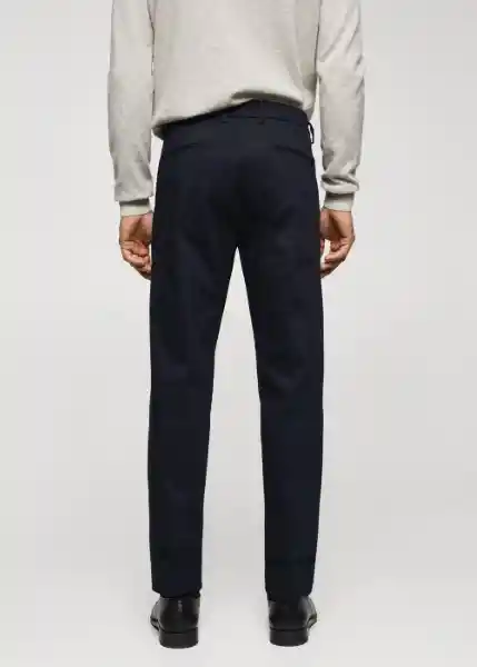 Pantalón Dublino Navy Talla 36 Hombre Mango