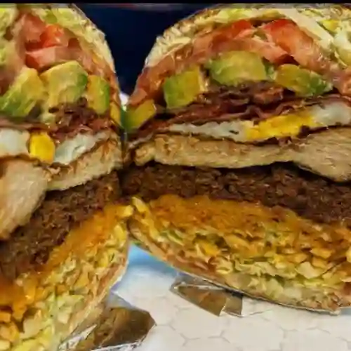 Burguer Mixta Carne y Pollo