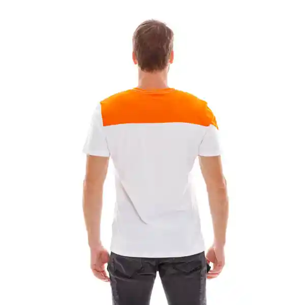 Marithé Francois Girbaud Camiseta Manga Corta Blanco/Naranja S