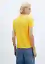 Camiseta Chalacai-X Amarillo Talla 24 Mujer Mango