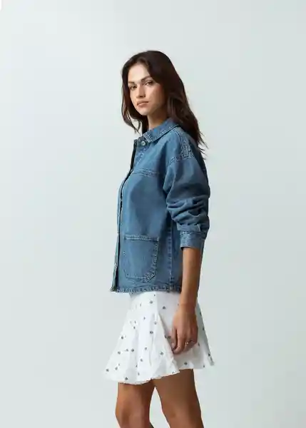 Chaqueta Glowie Mujer Azul Indigo Medio Talla L Naf Naf