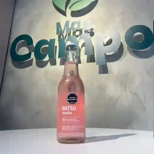 Soda hatsu frambuesa y rosas